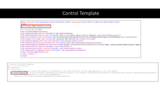 Control Template
 