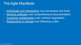 • Individuals and interactions
 