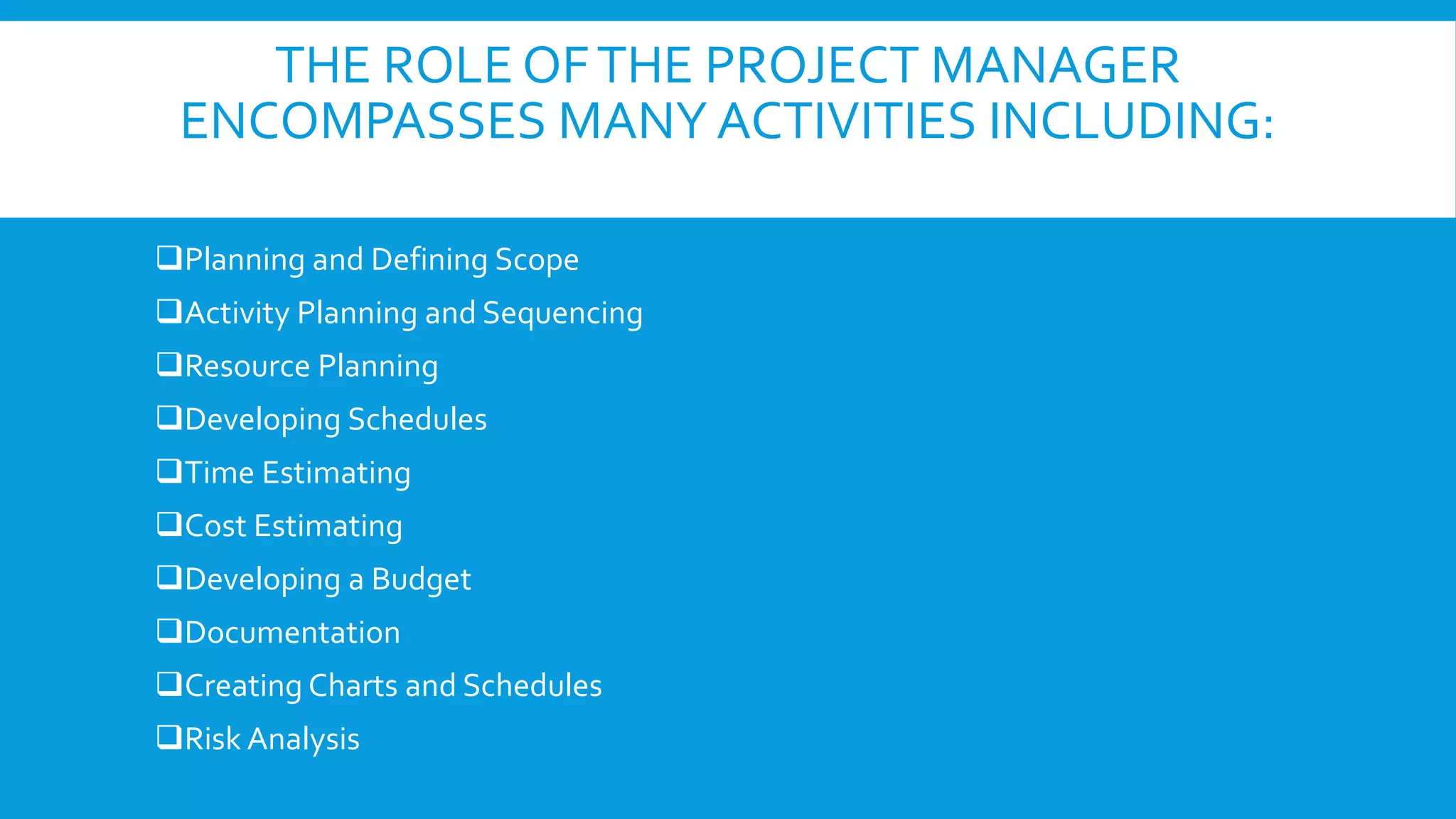 Role and Responsibilities of Project Manager | PPTX