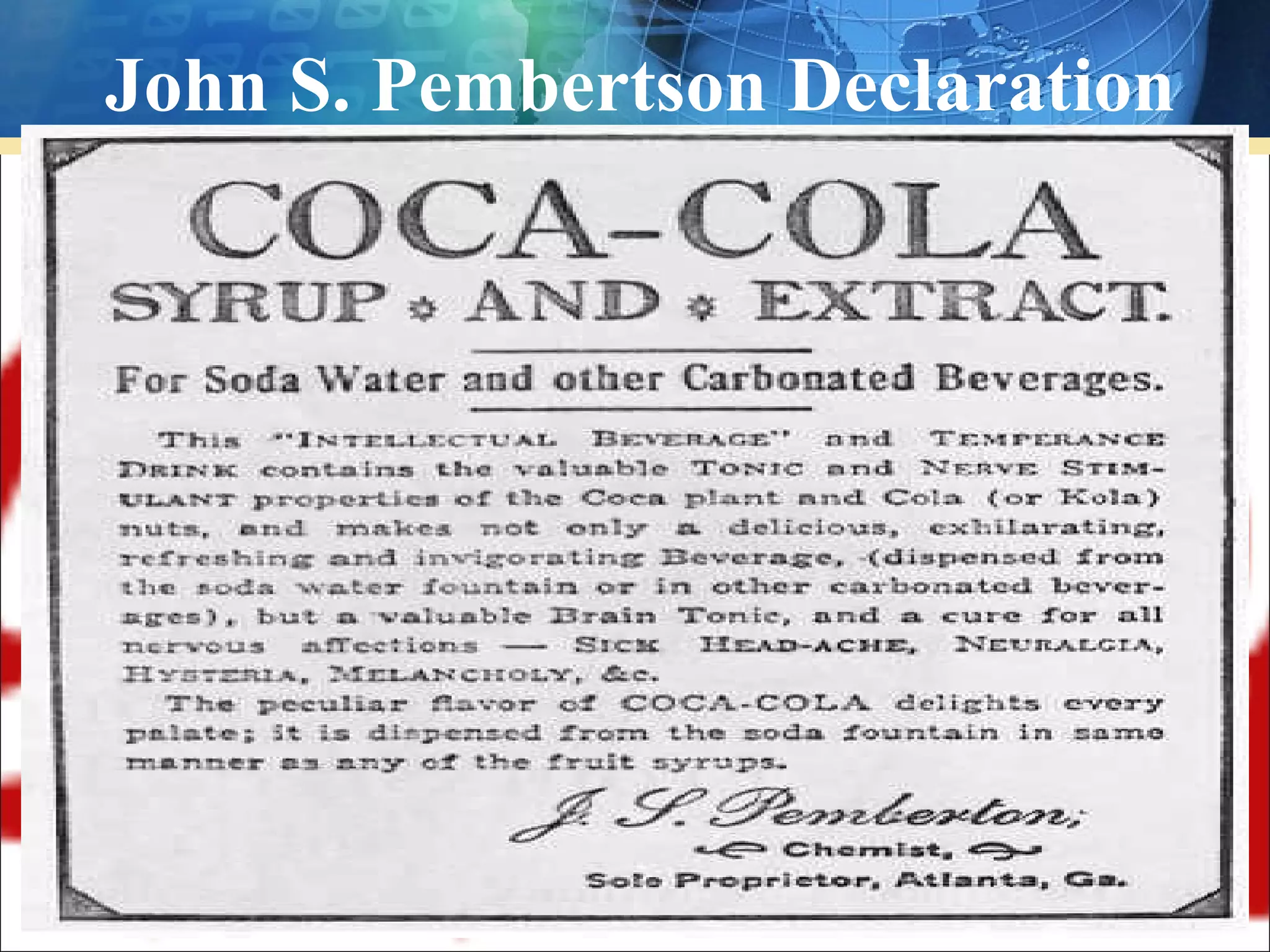 John S. Pembertson Declaration
 