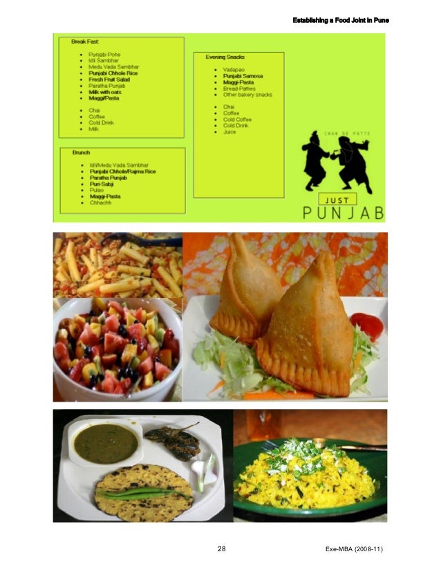 Project mba small fast food joint