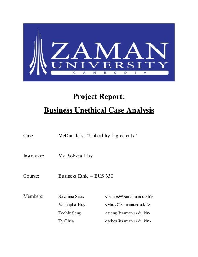 a case study on unethical business Free essay: running head: unethical business practices 1 unethical business practices: a case study of the downfall of two major corporations sharon purpuro. a case study on unethical business Free essay: running head: unethical business practices 1 unethical business practices: a case study of the downfall of two major corporations sharon purpuro.