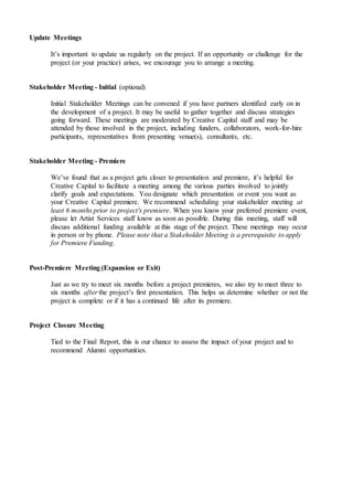 Project meetings ddddd | DOCX