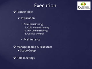 Project mgmt set up of cement plant | PPTX