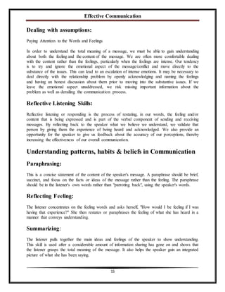 Effective Communication | DOCX