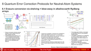 Advanced Quantum Error Correction Protocols for Neutral-Atom Systems in ...