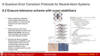 Advanced Quantum Error Correction Protocols for Neutral-Atom Systems in ...