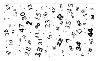 25

52

34
6
1

7

2

12

26

32

44

8

53

35

1
4

50

54

9

18

36

45
27

24

51

15
23 6
5
42
41
31
22

40

43

49

4

13

19

21
348

47 3 0

11

38 29

1
7

28

46

7
3 10
20

39

3
3

1

 