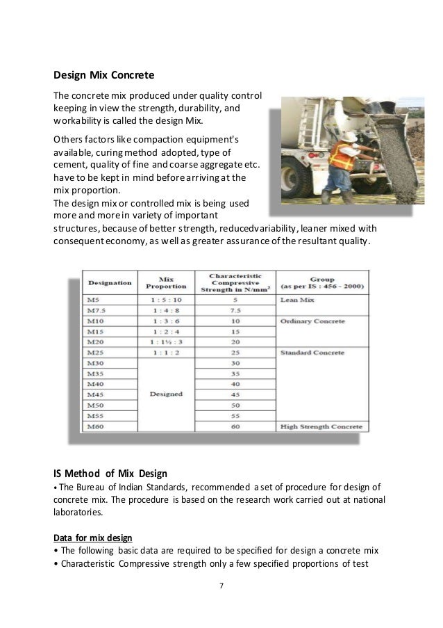Project Report on Concrete Mix Design of Grade M35