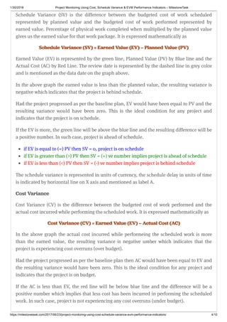 Project Monitoring Using Cost, Schedule Variance & EVM Performance ...