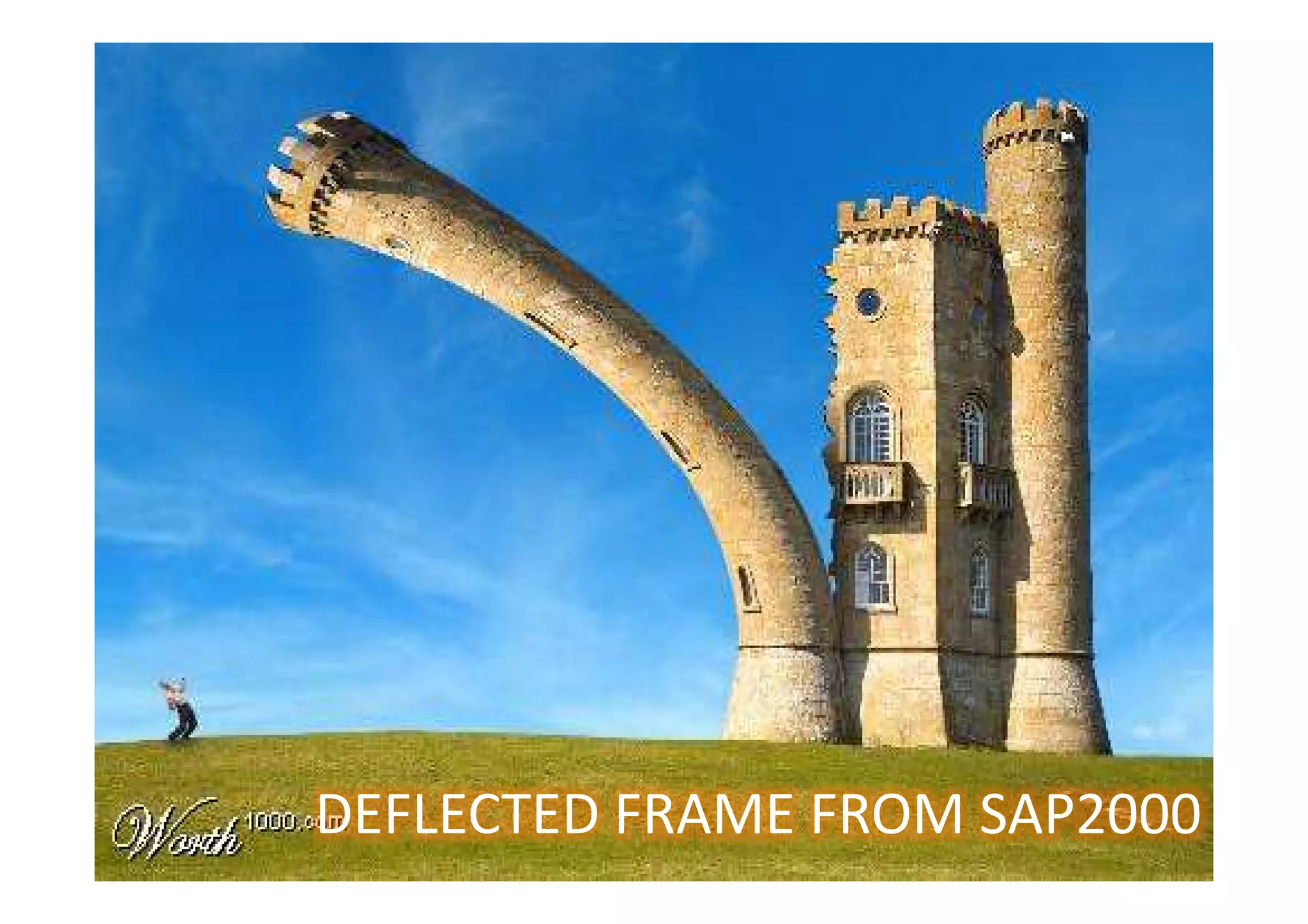 DEFLECTED FRAME FROM SAP2000
 