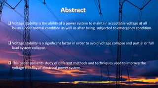 Voltage Stability Assessment Using P-V Curve Method in Power Systems | PDF