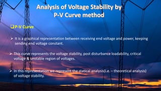 Voltage Stability Assessment Using P-V Curve Method in Power Systems | PDF