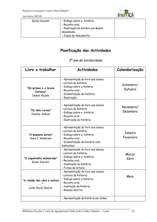 Projecto   Ler é Crescer 