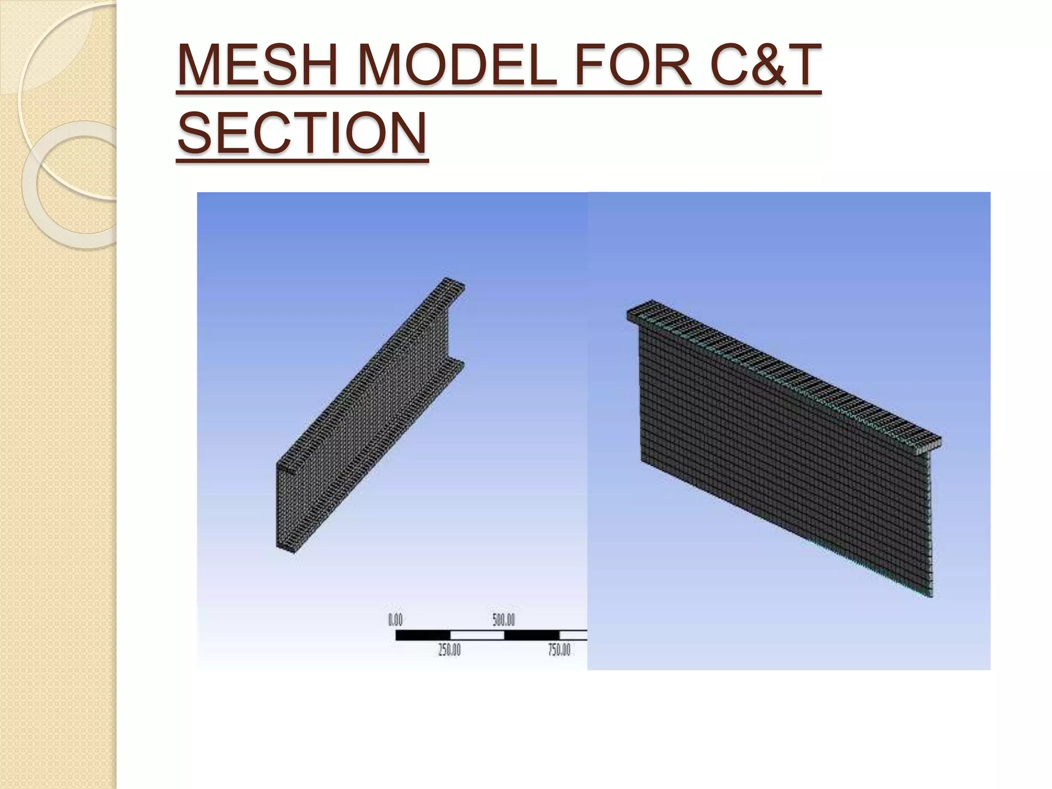 MESH MODEL FOR C&T
SECTION
 
