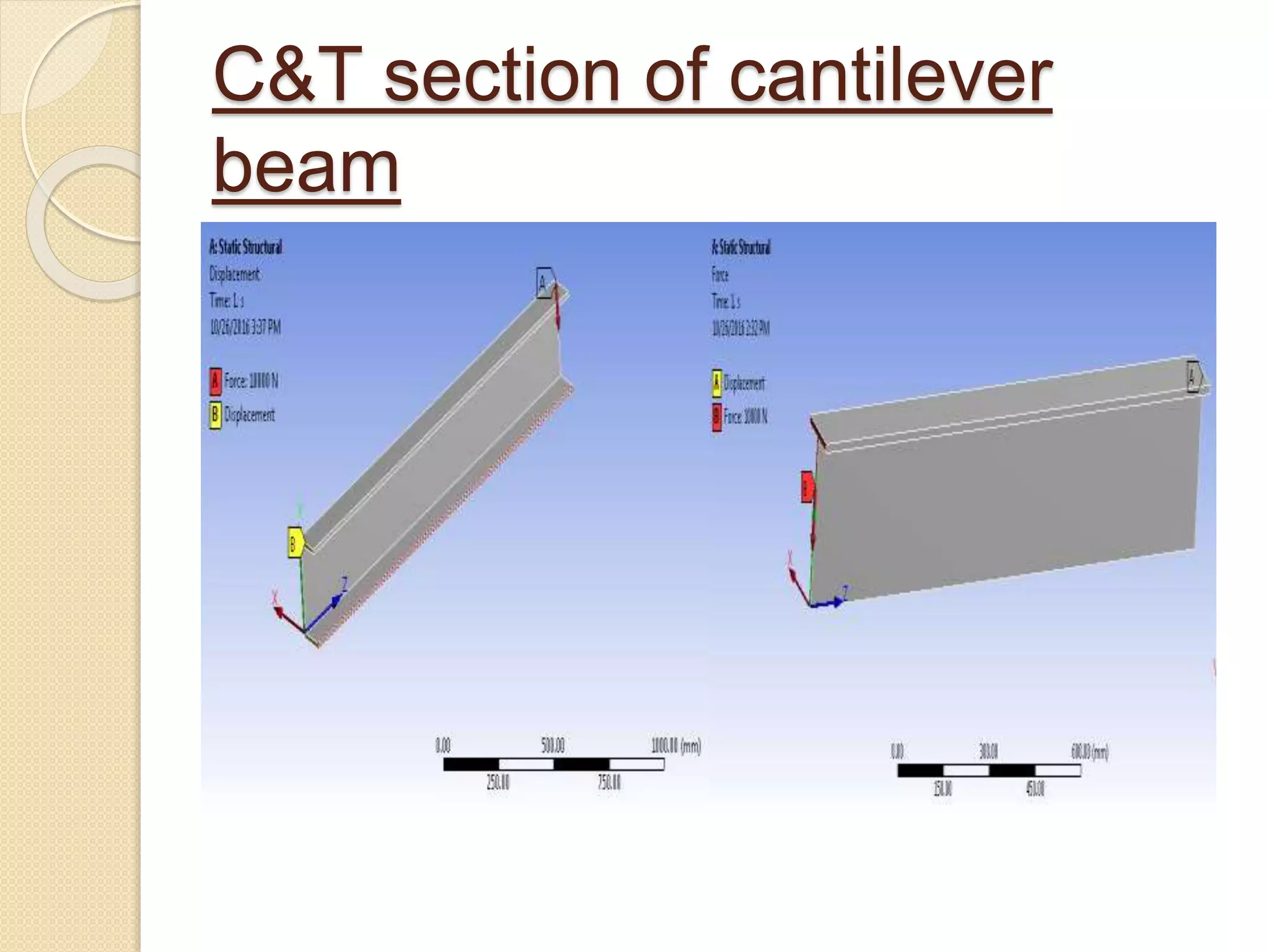 C&T section of cantilever
beam
 