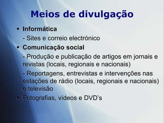 Tópicospara divulgação (1)História do pombo – correioMilitar		dos primórdios (Egipto, Grécia, …) à  actualidadePesquisar em www.google.com (história do pombo correio)Desportiva		todas as vertentes www.fpcolumbofilia.ptSocial / Civil Columboterapia (combate à solidão e ocupação de tempos 		livres) 		Transporte rápido de análises entre laboratórios e hospitais 		Transporte de mensagens
