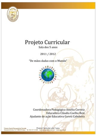 Projecto curricular 5 anos 2011/2012