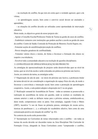 Projecto de intervenção