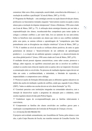 Projecto de intervenção