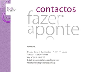 Projecto fazer a ponte