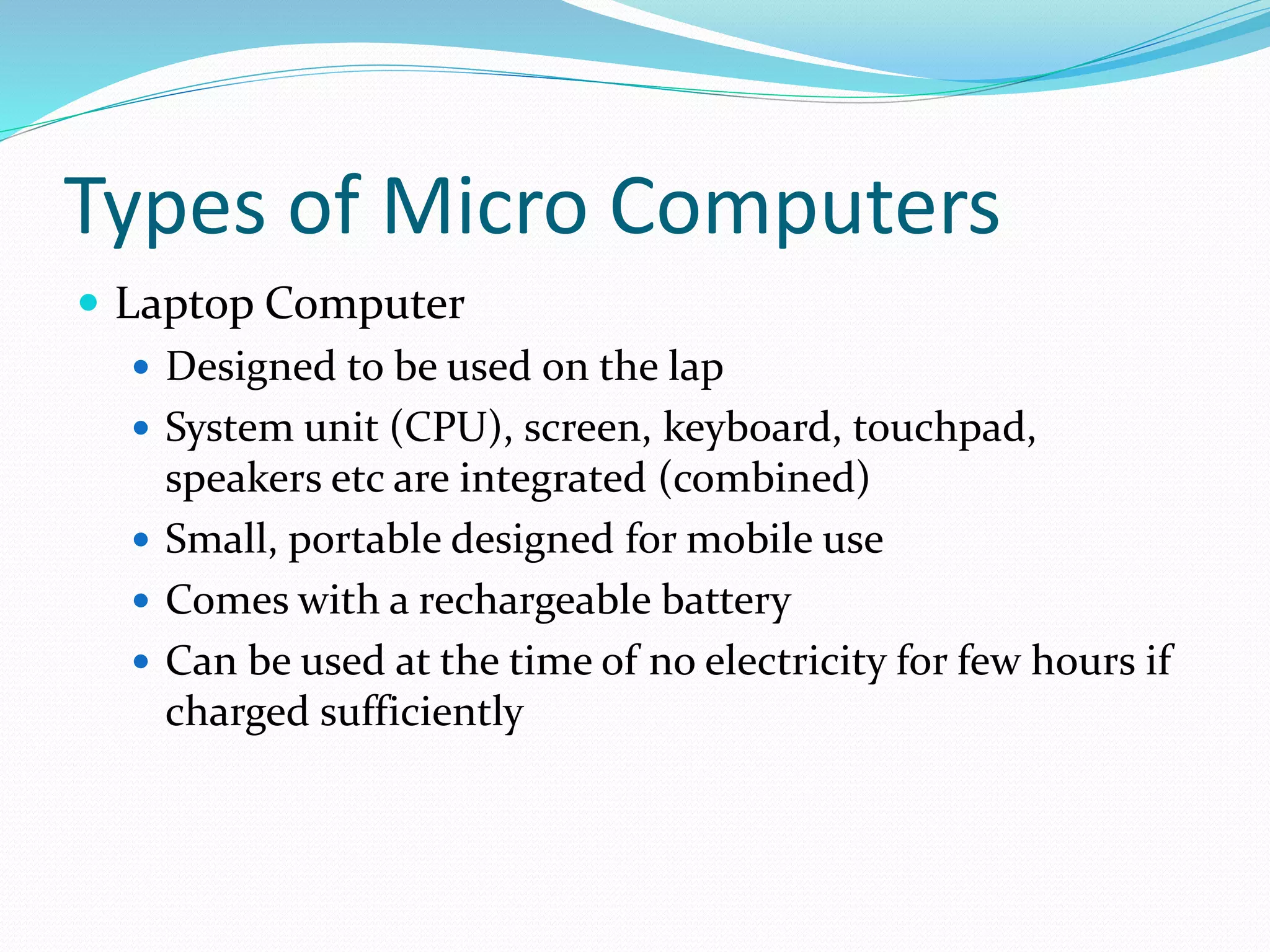 Types of computers | PPTX