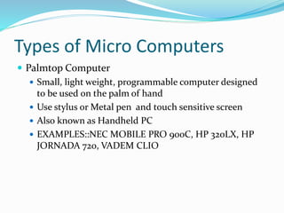 Types of computers | PPTX