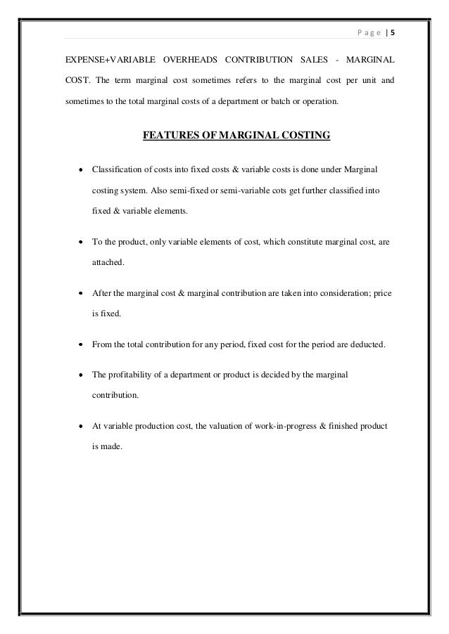 the definition and features of a marginal costing system Accounting marginal and absorption costing david cima p1/acca absorption and marginal costing details test new features loading. the definition and features of a marginal costing system Accounting marginal and absorption costing david cima p1/acca absorption and marginal costing details test new features loading.