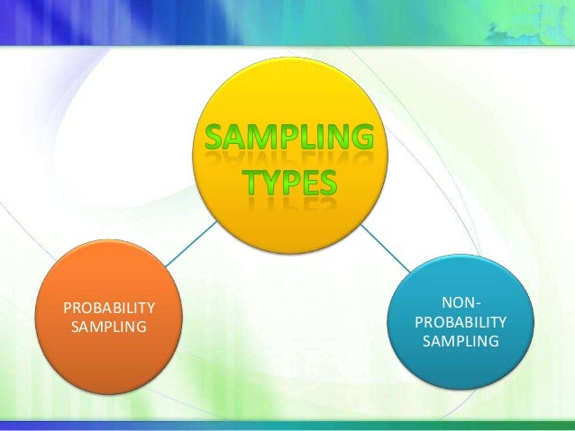 sampling types