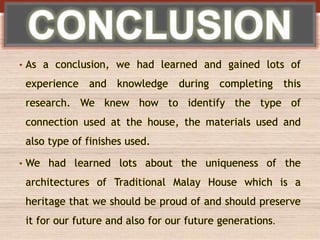 Project of traditional Malay house | PPTX