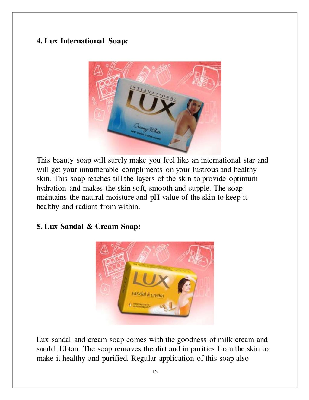 marketing strategy of lux soap with reference to HUL