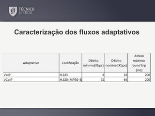 Caracterização dos fluxos adaptativos

 