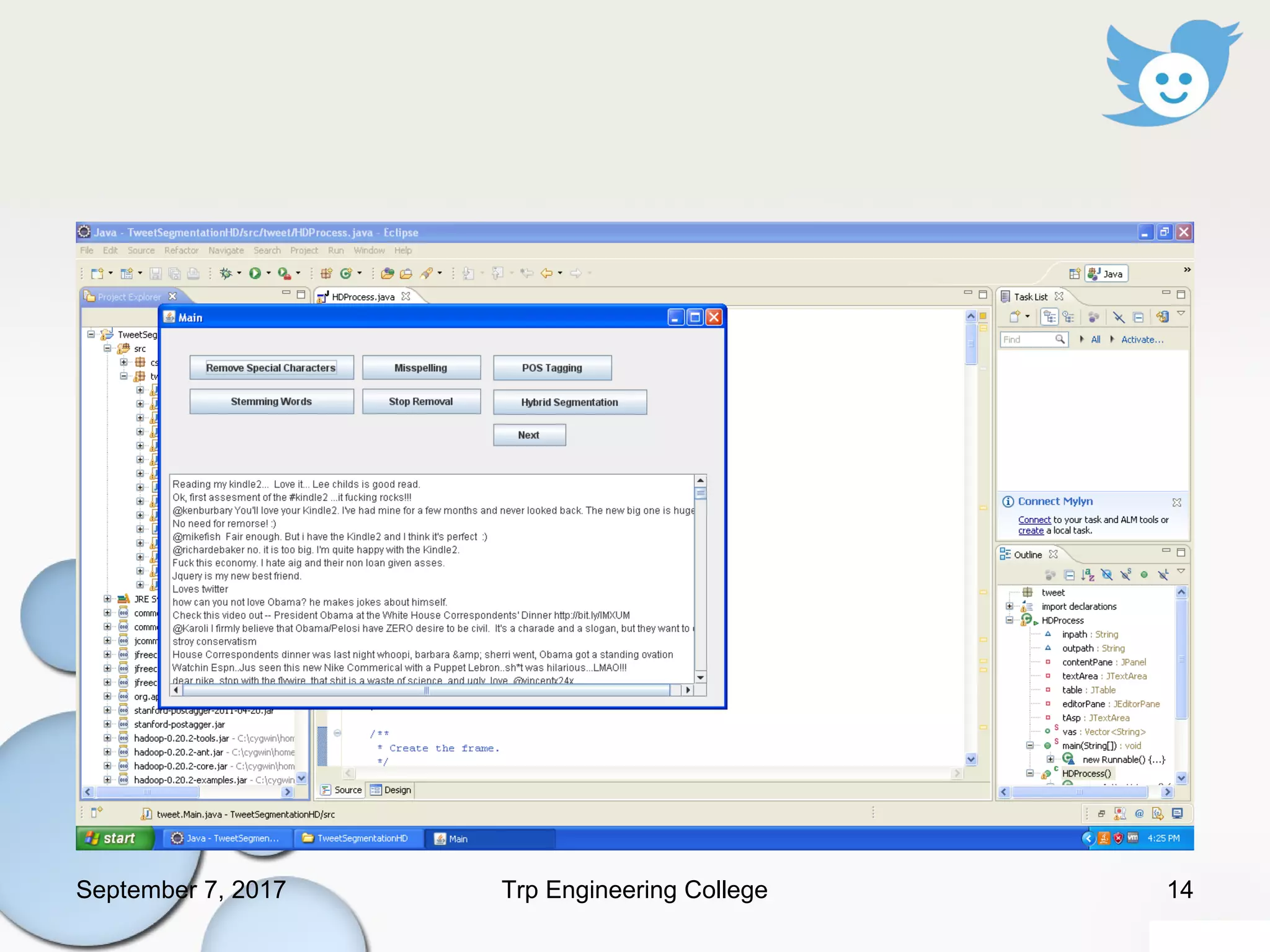 September 7, 2017 14Trp Engineering College
 