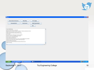 September 7, 2017 18Trp Engineering College
 