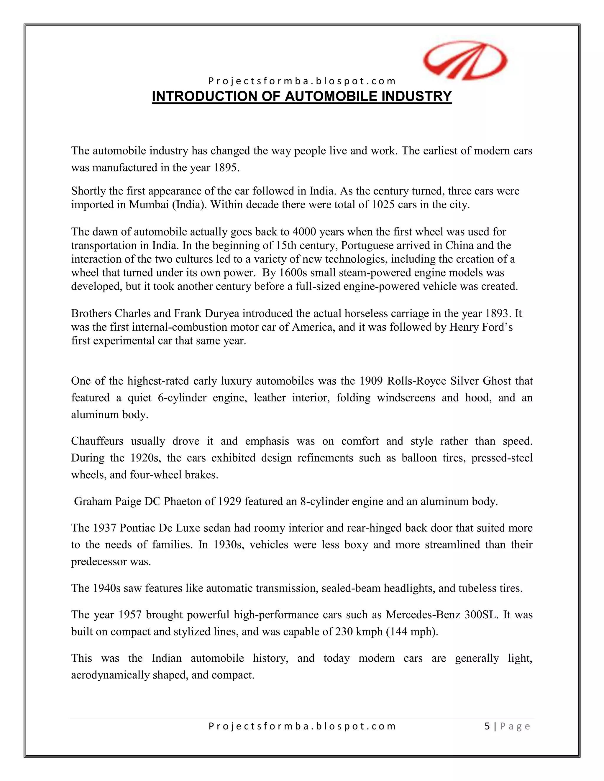 To provide suggestions, in improving the customer satisfaction and the company sales and profitability 