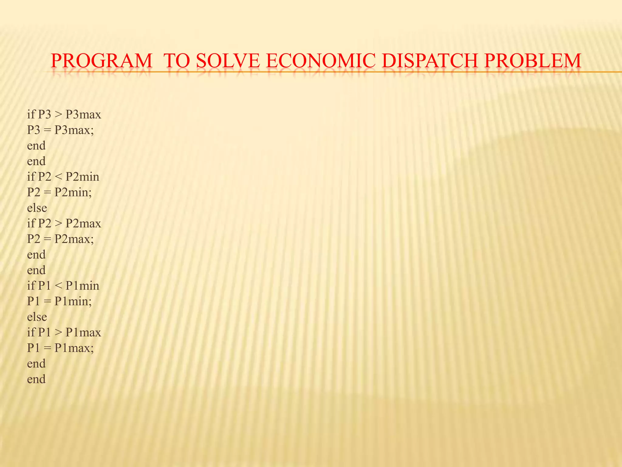 penalty factors are used to consider the impact of losses