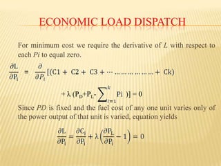 Project on economic load dispatch | PPTX