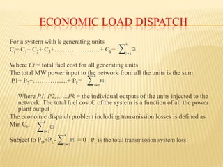 Project on economic load dispatch | PPTX