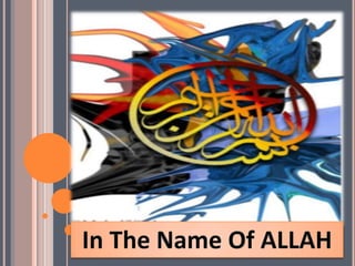 In The Name Of ALLAH 