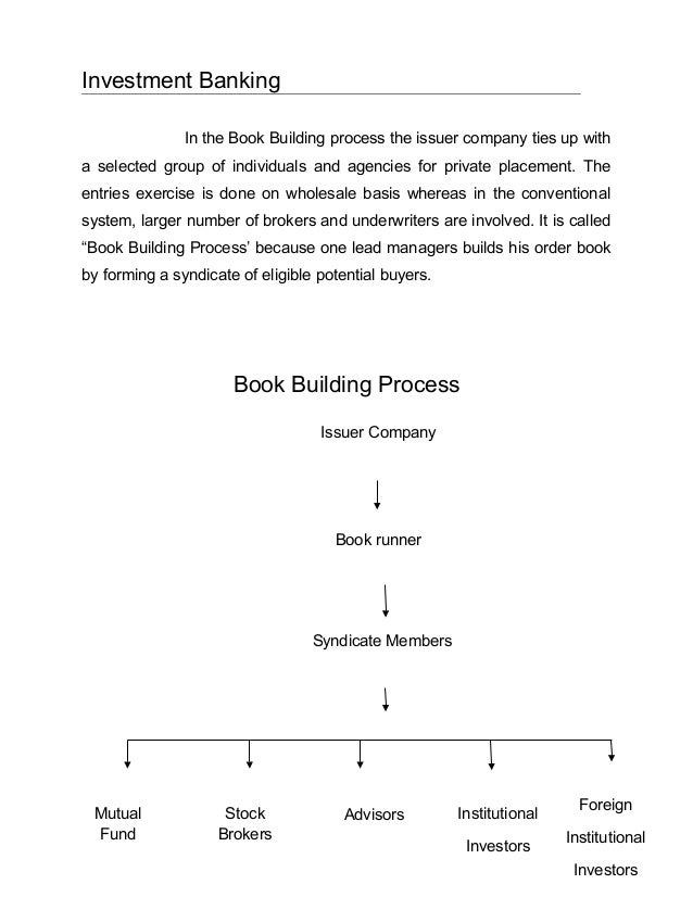 Investment banking project