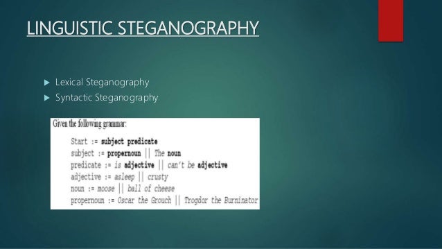 steganography and watermarking