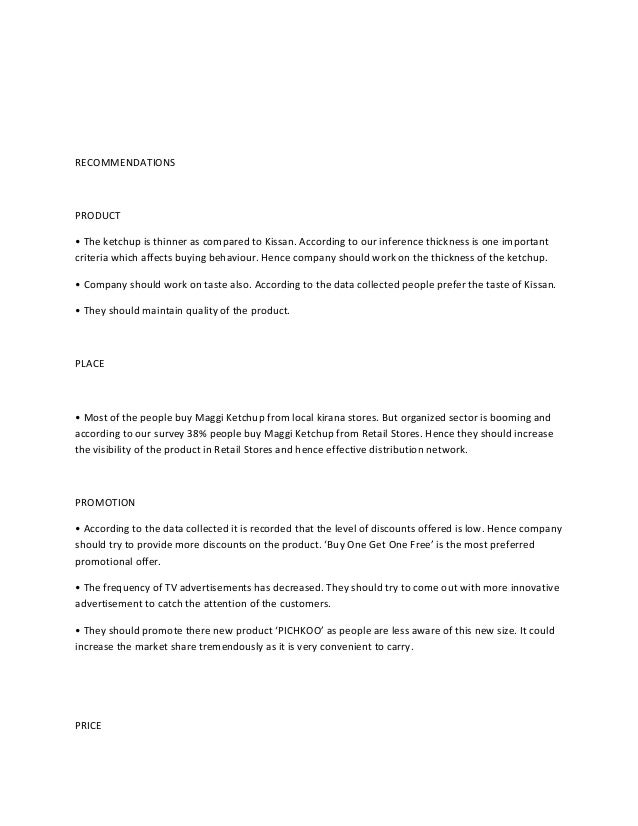 Marketing plan of maggi ketchup essay examples image