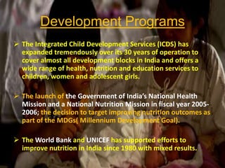 Project on malnutrition and infant mortality in indian | PPTX
