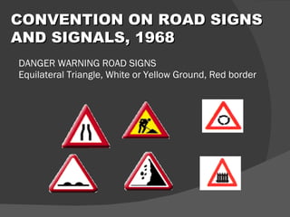 Warning Sign Convention Project on road accident | PPT
