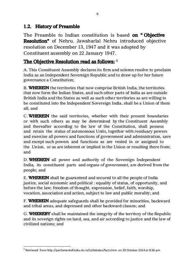 Essay on constitution