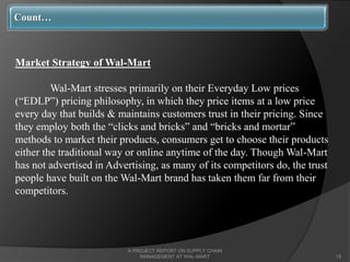 Project on scm at walmart | PPSX