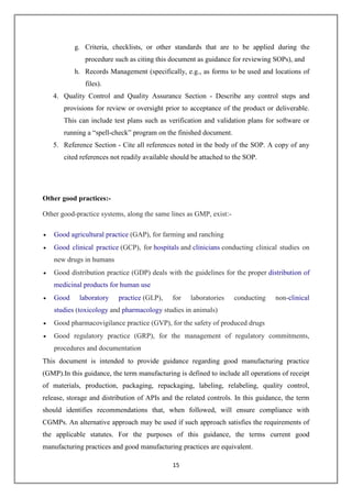 Project on sop part 2 | PDF