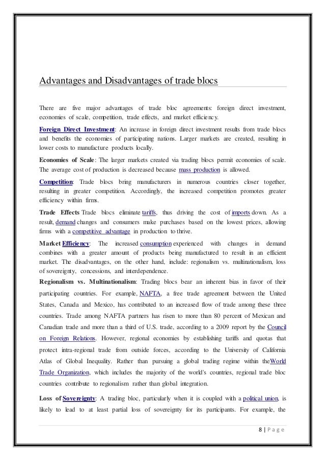 Advantages of trading blocs atilajackson