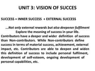 Project on vision of success Slide 2