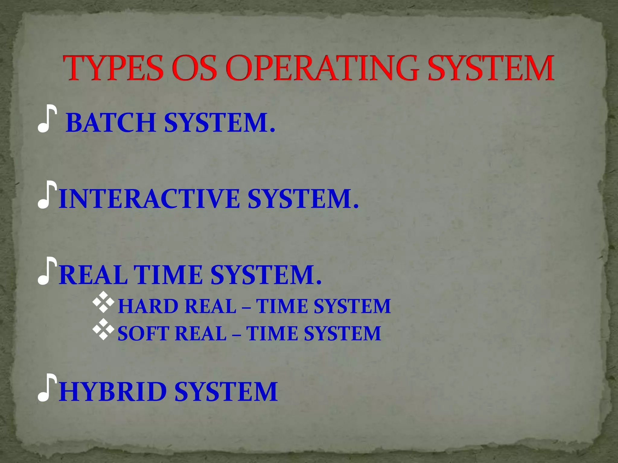 operating system | PPT